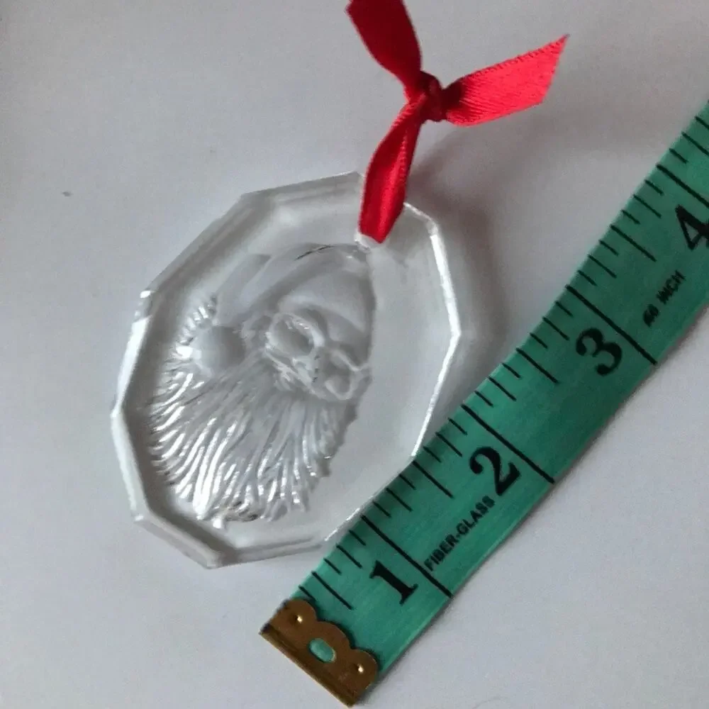 VTG Crystal Brands of Ireland Crystal Christmas Ornament - Santa Claus
